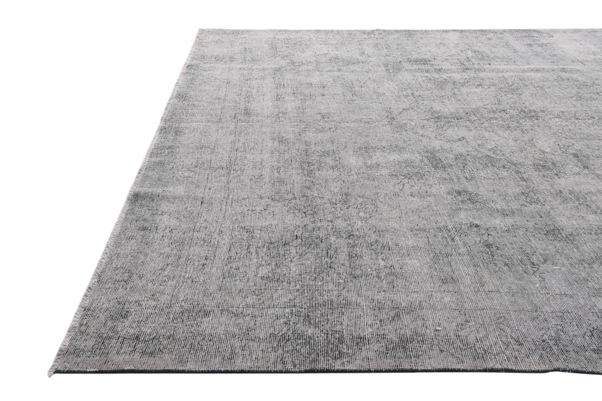 9' x 11' 9 Hand Knotted Ultra Vintage Persian Wool Rug