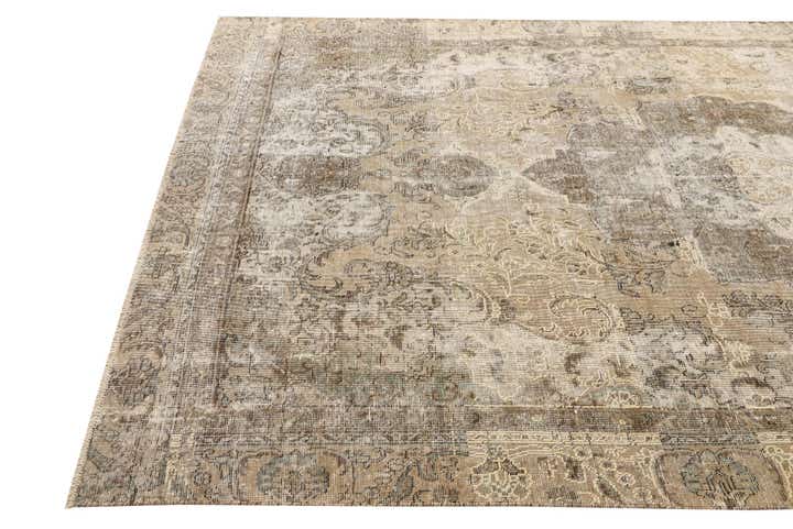 195cm x 330cm Handgeknüpft Ultra Vintage Persisch Wolle Teppich