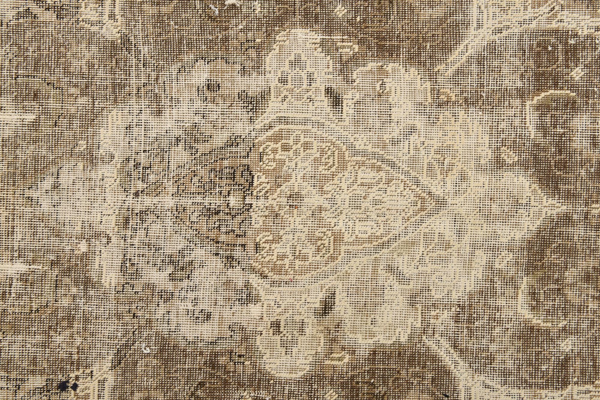6' 5 x 10' 10 Hand Knotted Ultra Vintage Persian Wool Rug