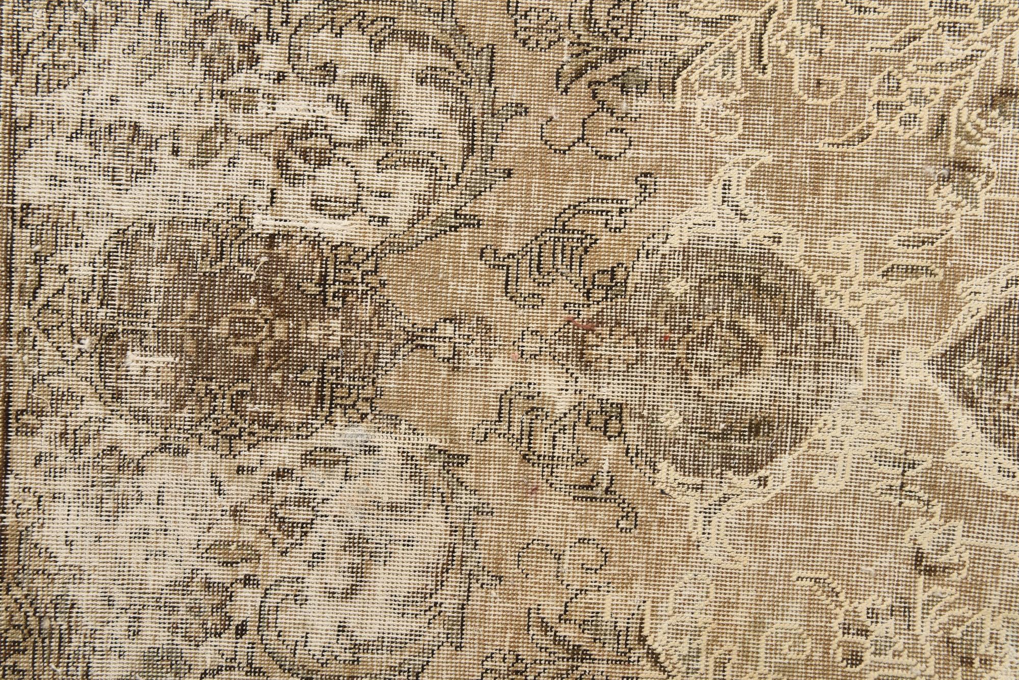 6' 5 x 10' 10 Hand Knotted Ultra Vintage Persian Wool Rug