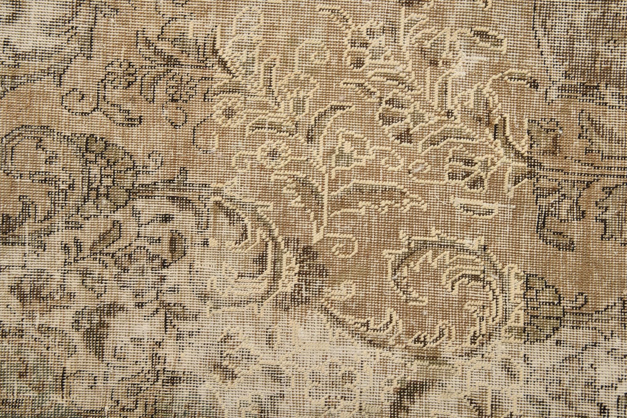 6' 5 x 10' 10 Hand Knotted Ultra Vintage Persian Wool Rug