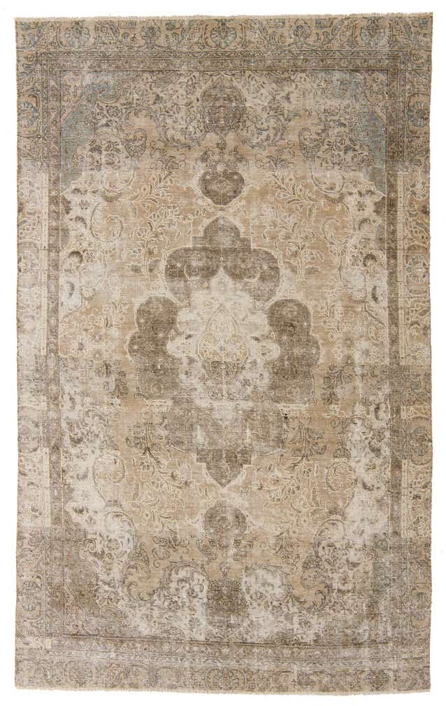 195cm x 330cm Handgeknüpft Ultra Vintage Persisch Wolle Teppich