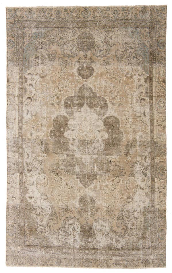 Detailansicht von 195cm x 330cm Handgeknüpft Ultra Vintage Persisch Wolle Teppich
