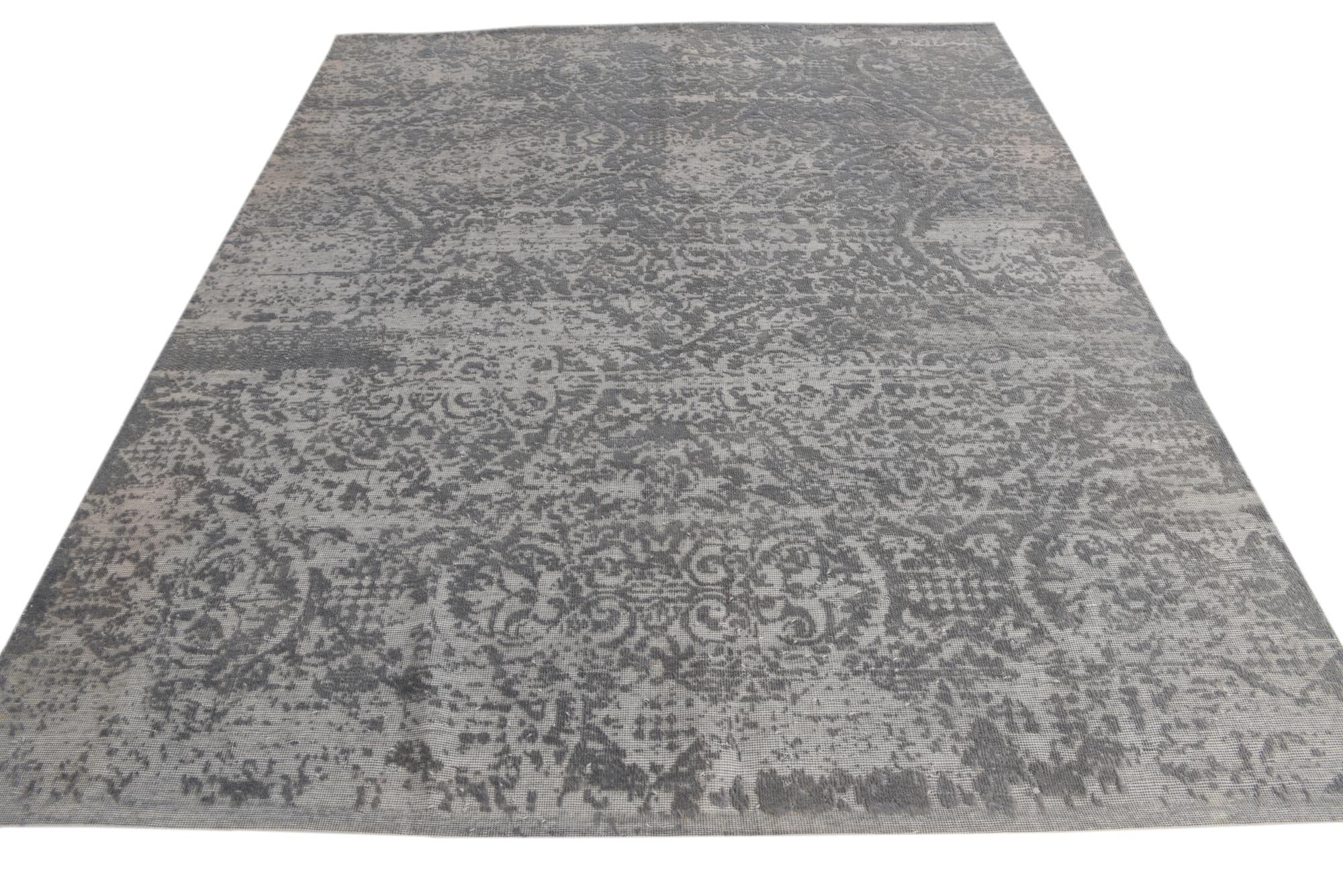 8' x 9' 7 Hand Knotted Ultra Vintage Persian Wool Rug