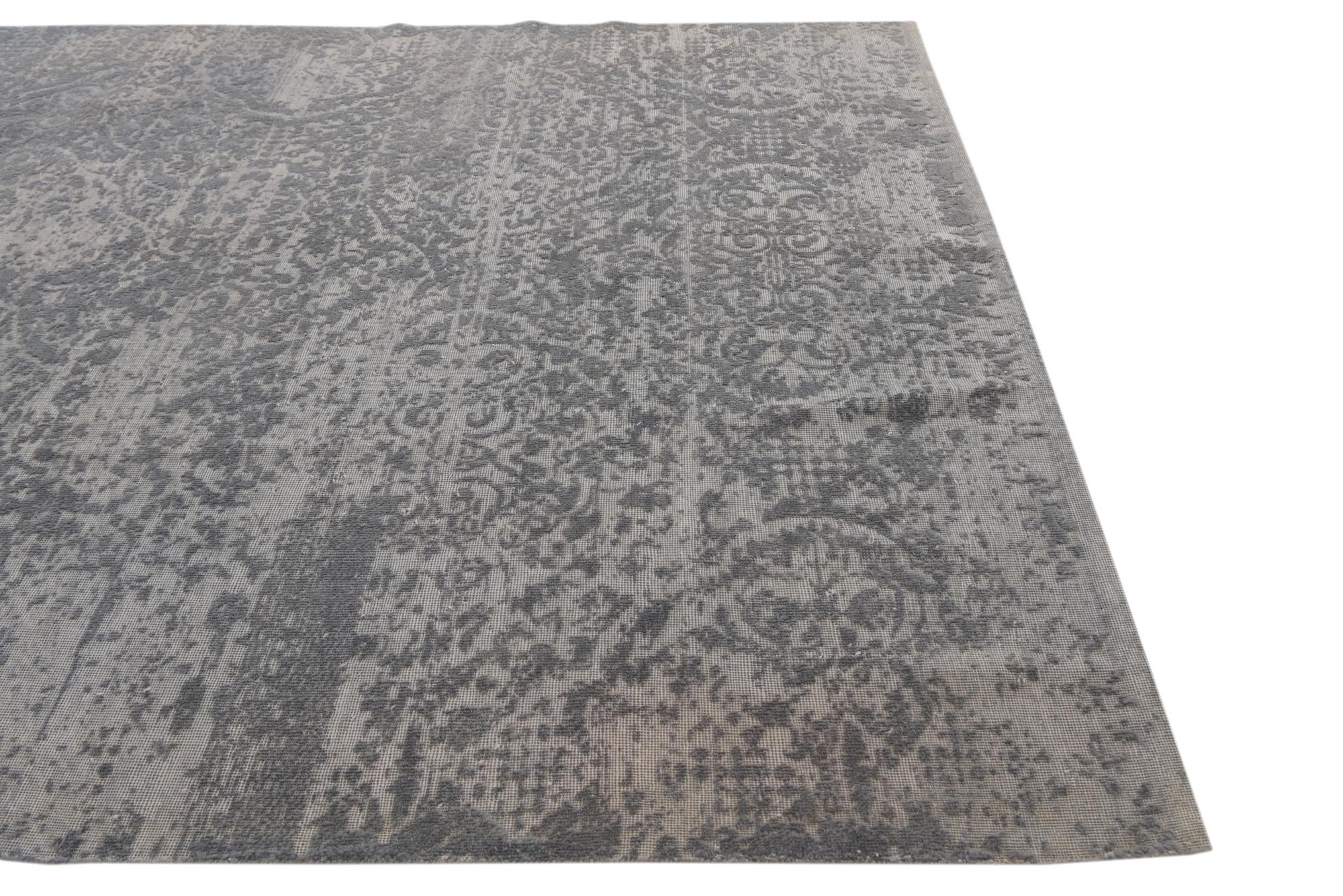8' x 9' 7 Hand Knotted Ultra Vintage Persian Wool Rug