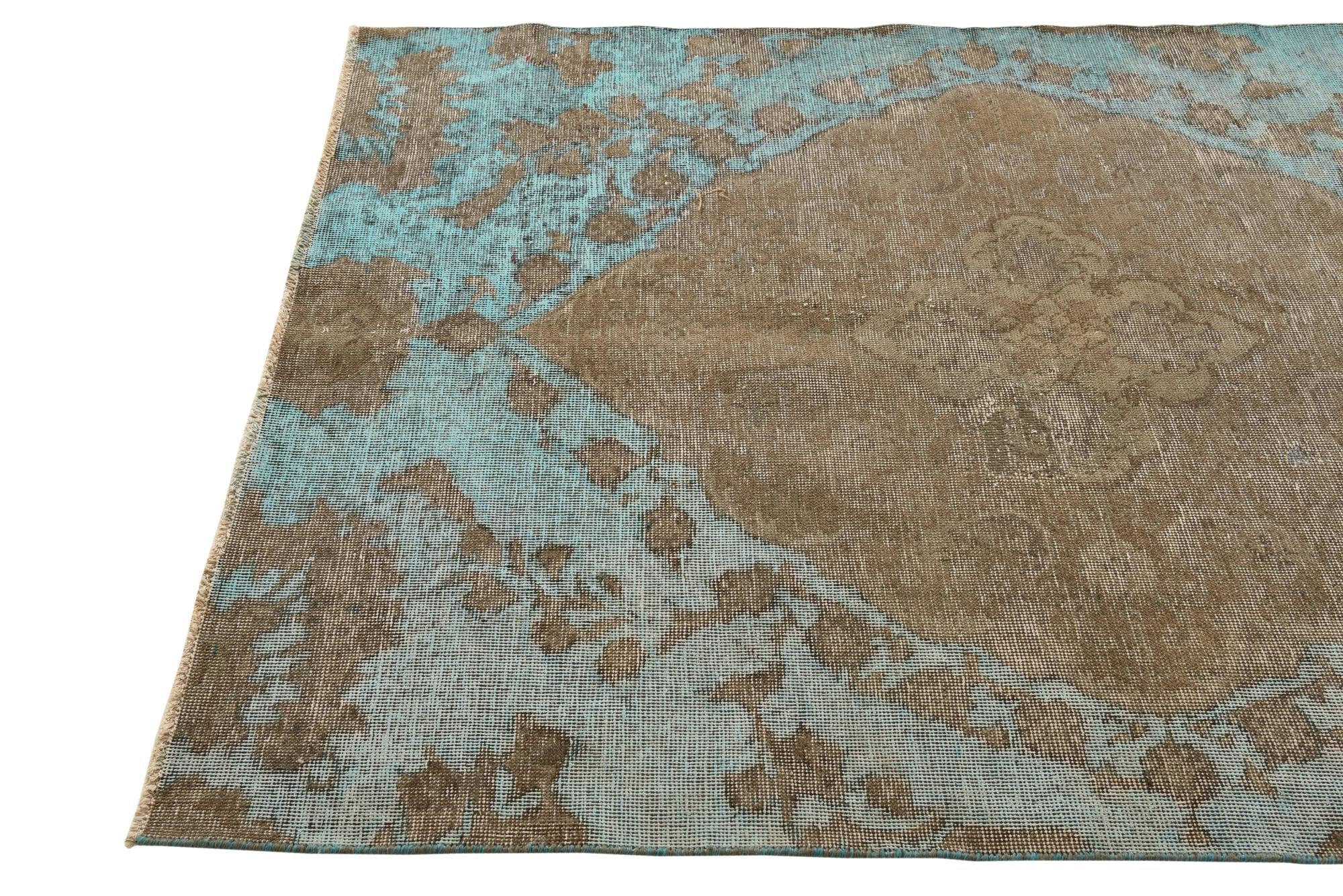 4' 6 x 6' 2 Hand Knotted Ultra Vintage Persian Wool Rug