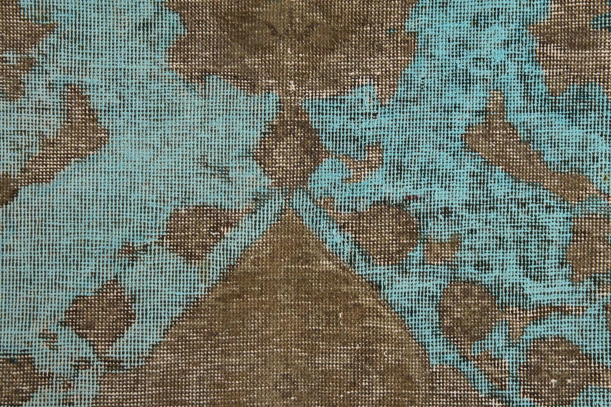 4' 6 x 6' 2 Hand Knotted Ultra Vintage Persian Wool Rug