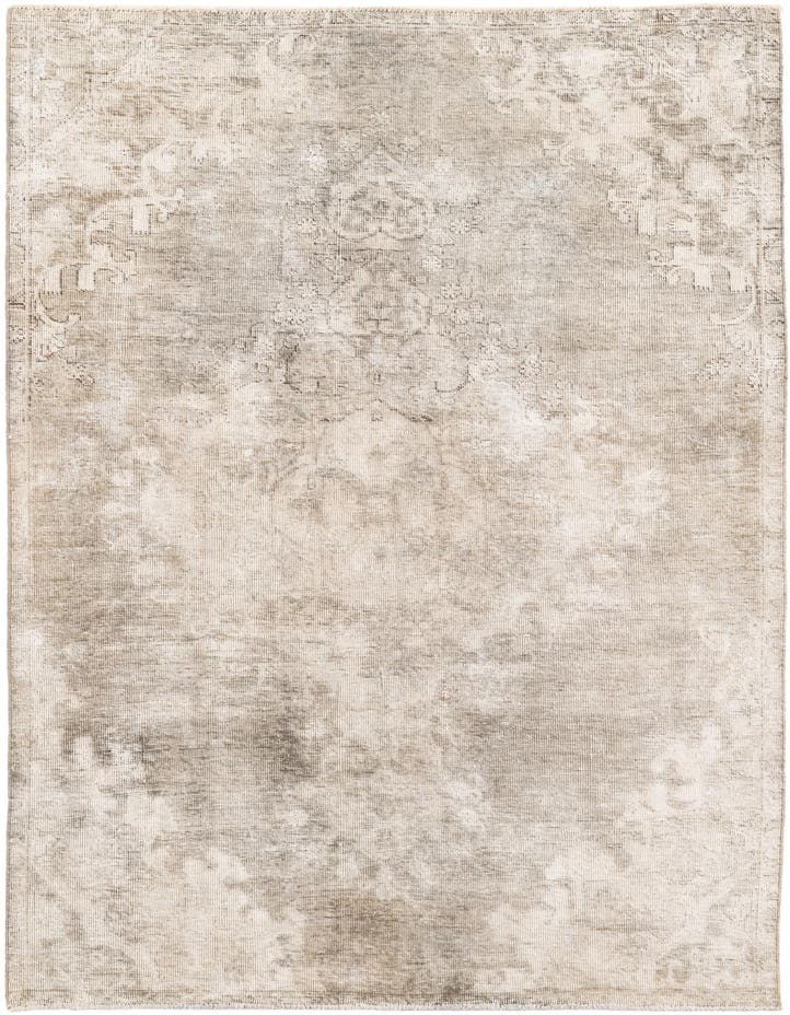  4' 9 x 8' 4  Hand Knotted Ultra Vintage Persian W...