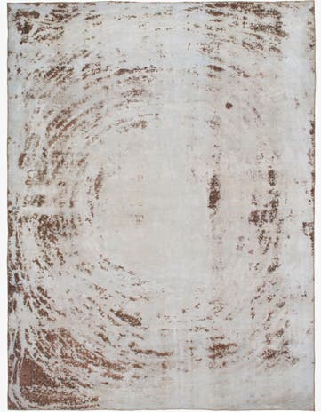 9' x 12' Hand Knotted Ultra Vintage Persian Wool Rug