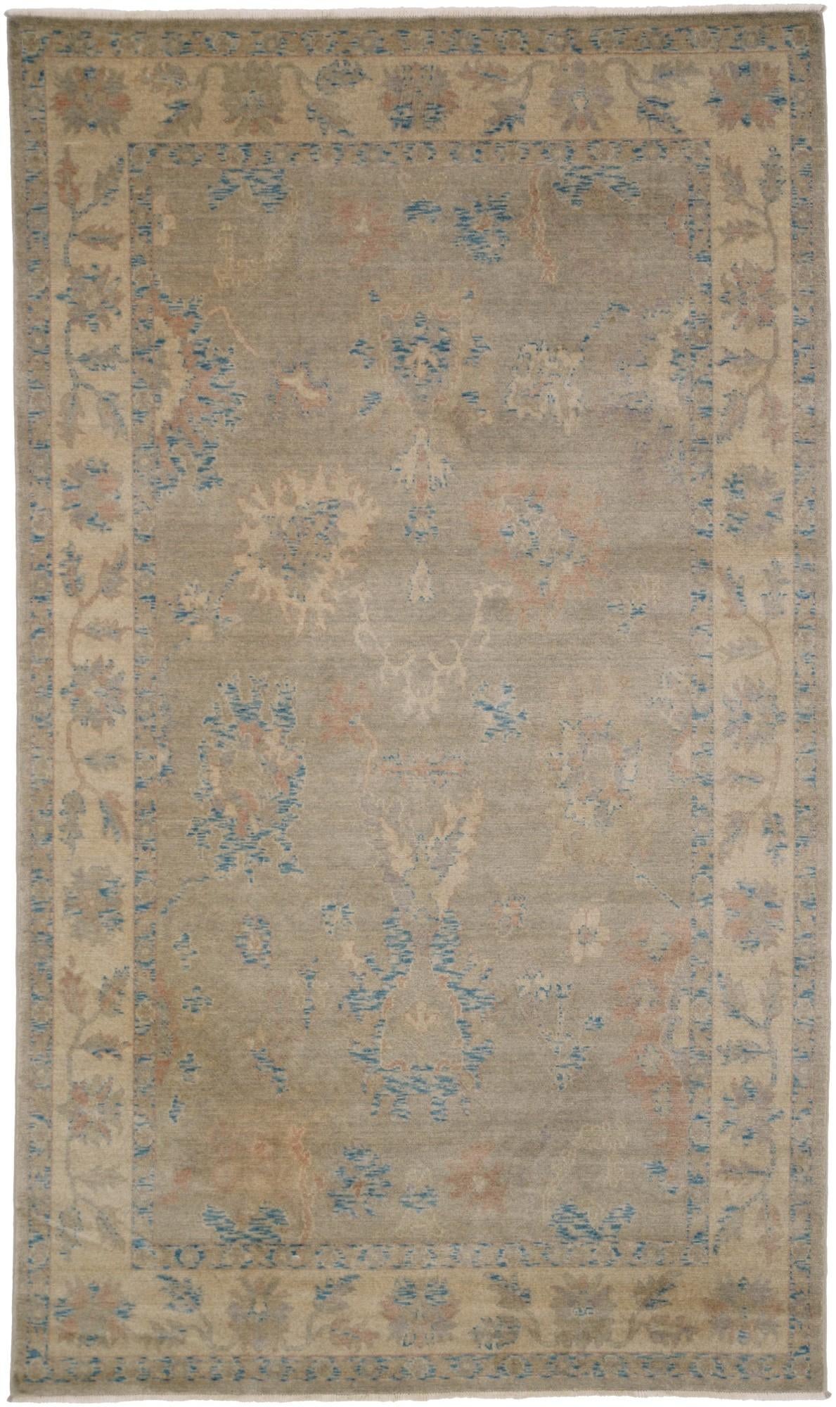 5' 3 x 8' 10 Hand Knotted Ziegler Wool Rug