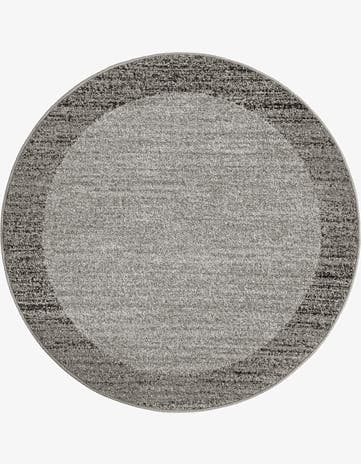 Light Gray Angelica Round Rug