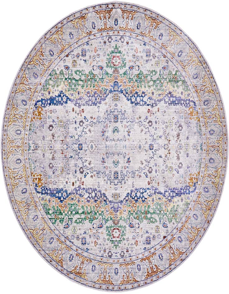 Detail image of 8' x 8' Aqua Round Rug
