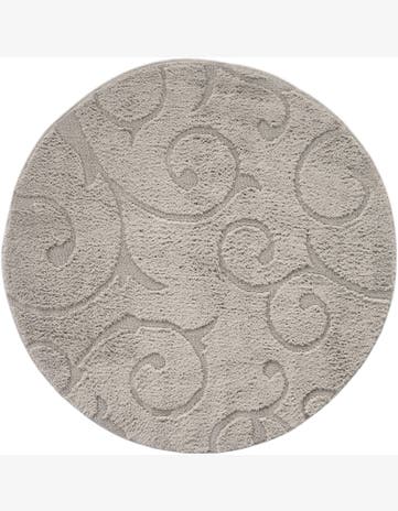 5' x 5' Botanical Shag Round Rug