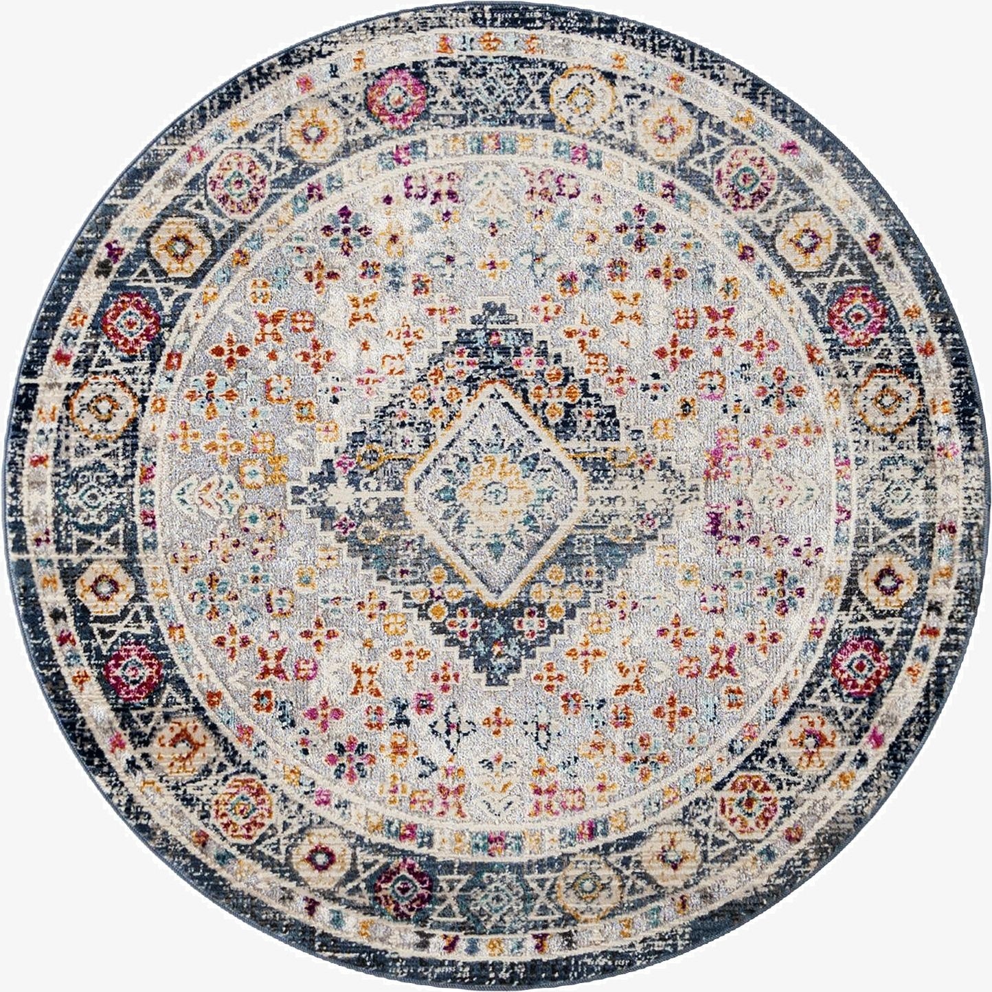 3' 7 x 3' 7 Budapest Round Rug