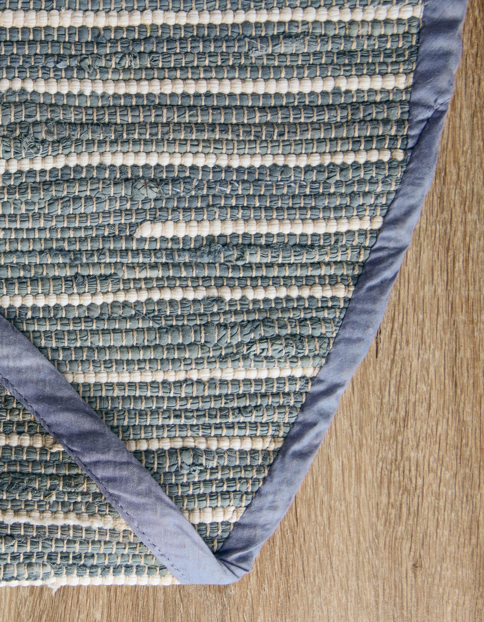 5' 3 x 5' 3 Chindi Cotton Round Rug