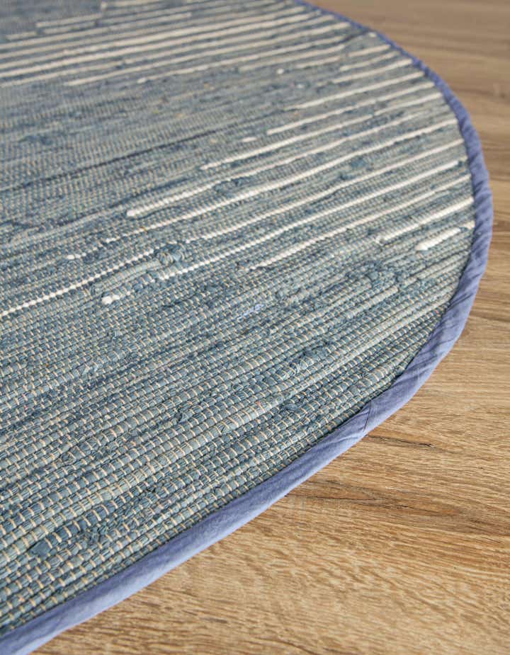 5' 3 x 5' 3 Chindi Cotton Round Rug