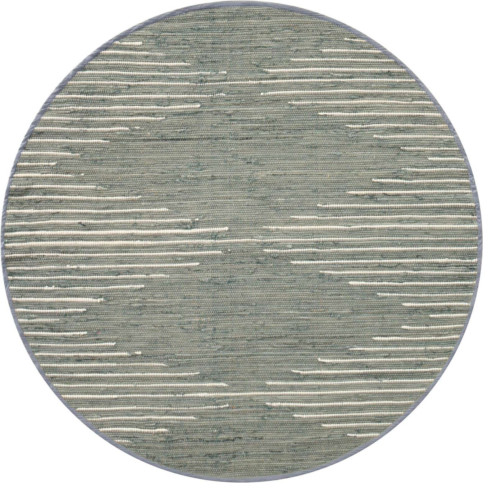 5' 3 x 5' 3 Chindi Cotton Round Rug