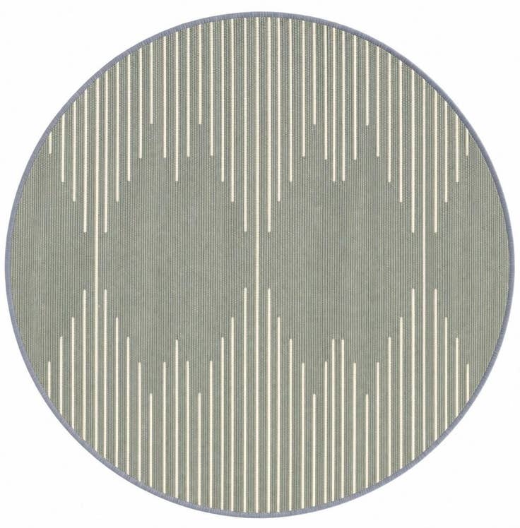 Detail image of 5' 3 x 5' 3 Chindi Cotton Round Rug