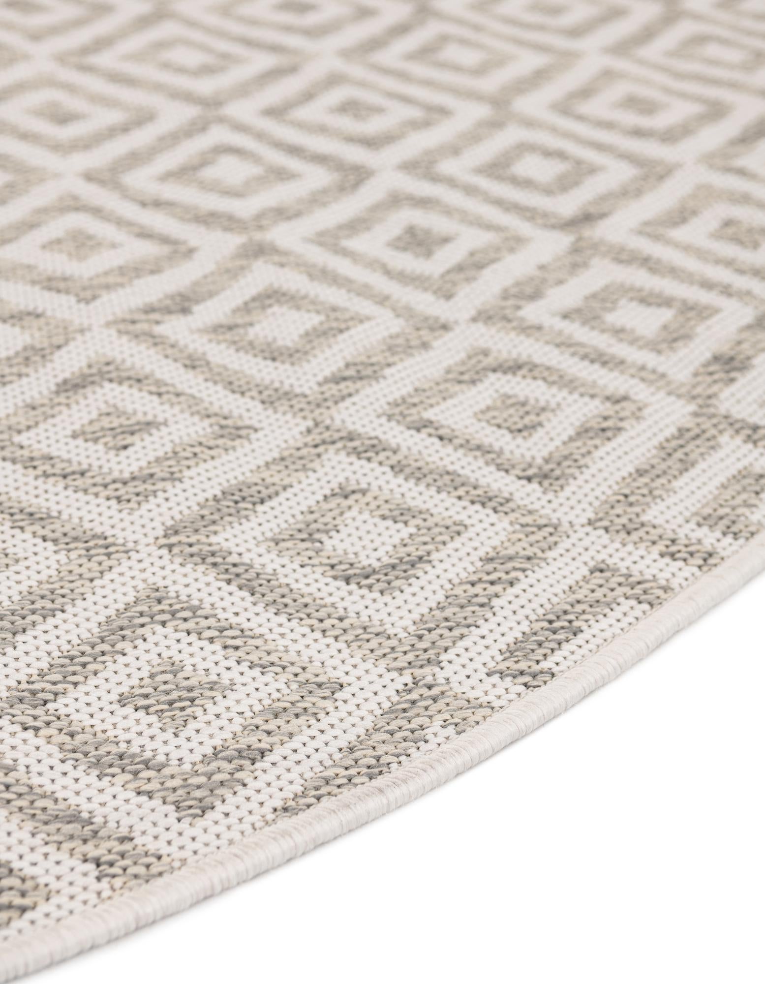 4' x 4' Easy-Clean Jill Zarin Costa Rica Indoor / Outdoor Round Rug