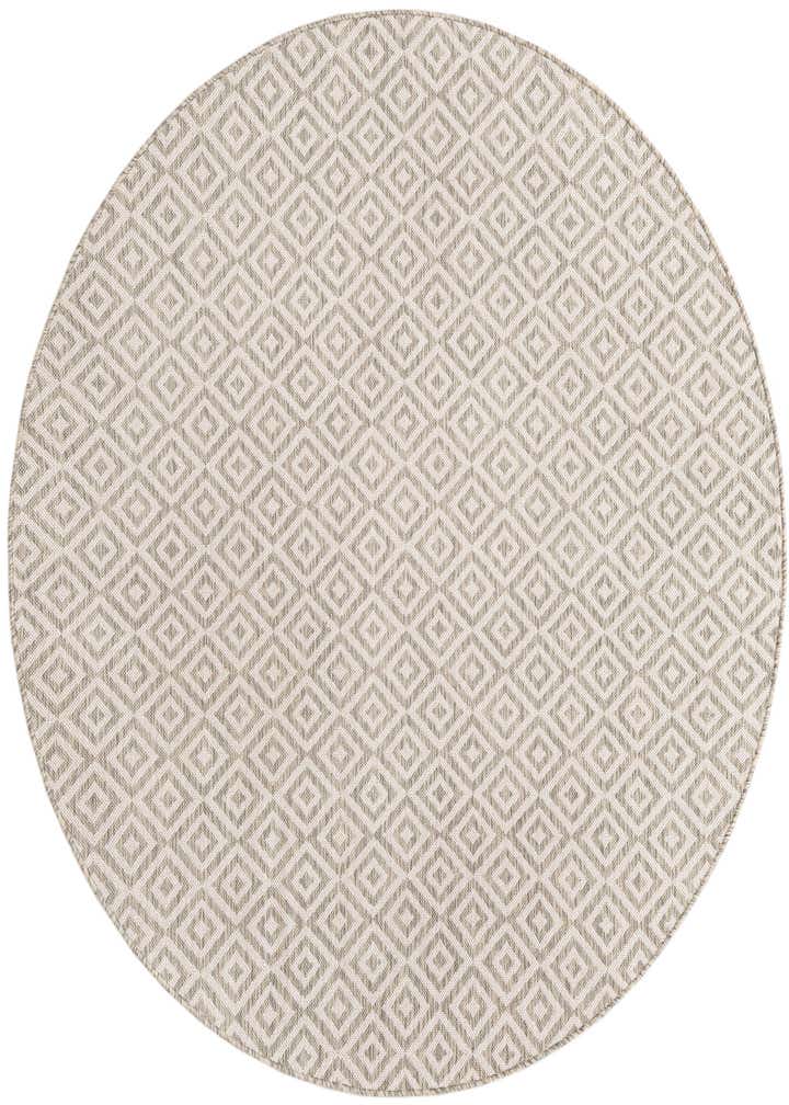 6' 7 x 6' 7 Easy-Clean Jill Zarin Costa Rica Indoor / Outdoor Round Rug