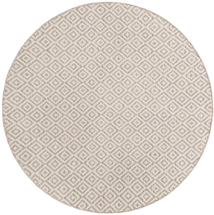 Detail image of 6' 7 x 6' 7 Easy-Clean Jill Zarin Costa Rica Indoor / Outdoor Round Rug