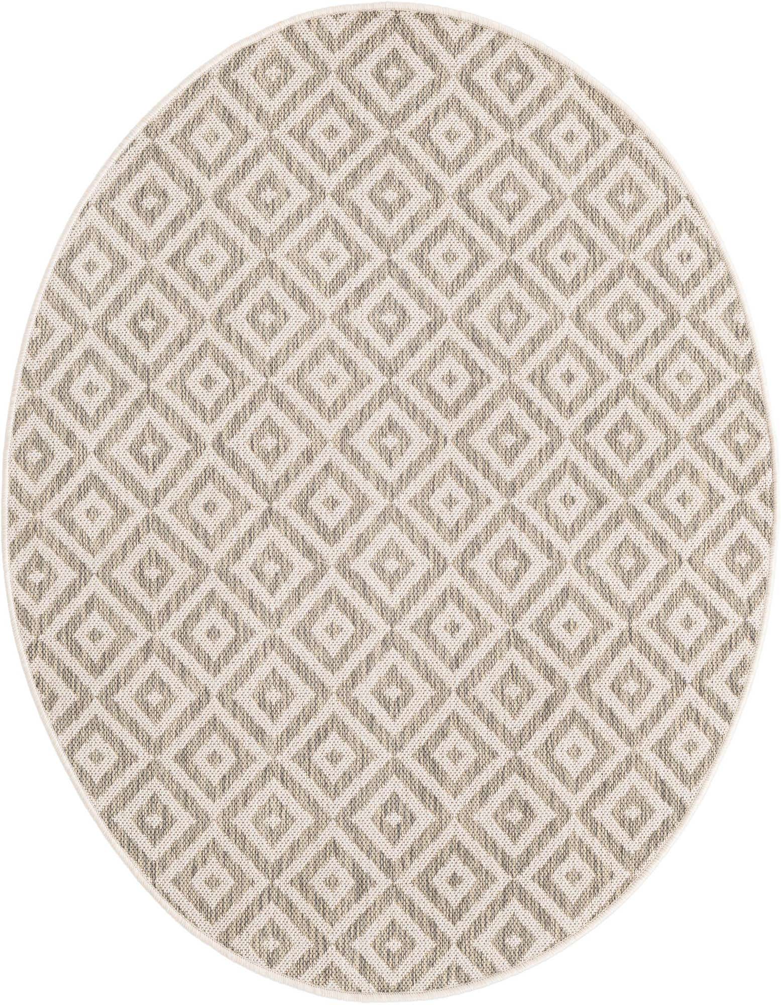 4' x 4' Easy-Clean Jill Zarin Costa Rica Indoor / Outdoor Round Rug