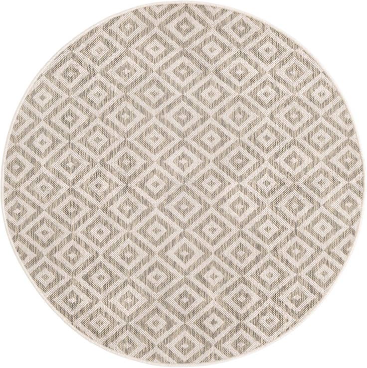 Detail image of 4' x 4' Easy-Clean Jill Zarin Costa Rica Indoor / Outdoor Round Rug