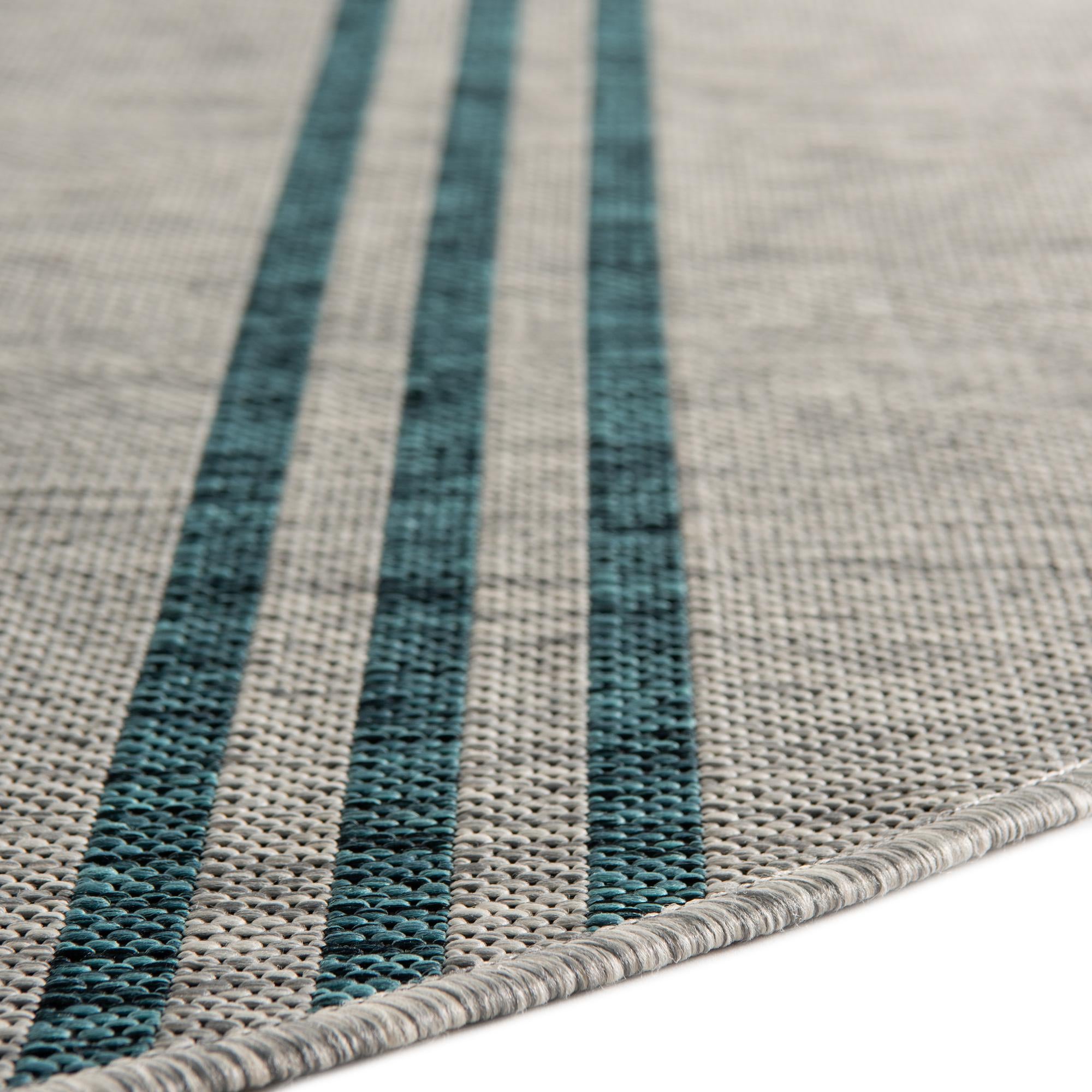 4' x 4' Easy-Clean Jill Zarin Anguilla Indoor / Outdoor Round Rug