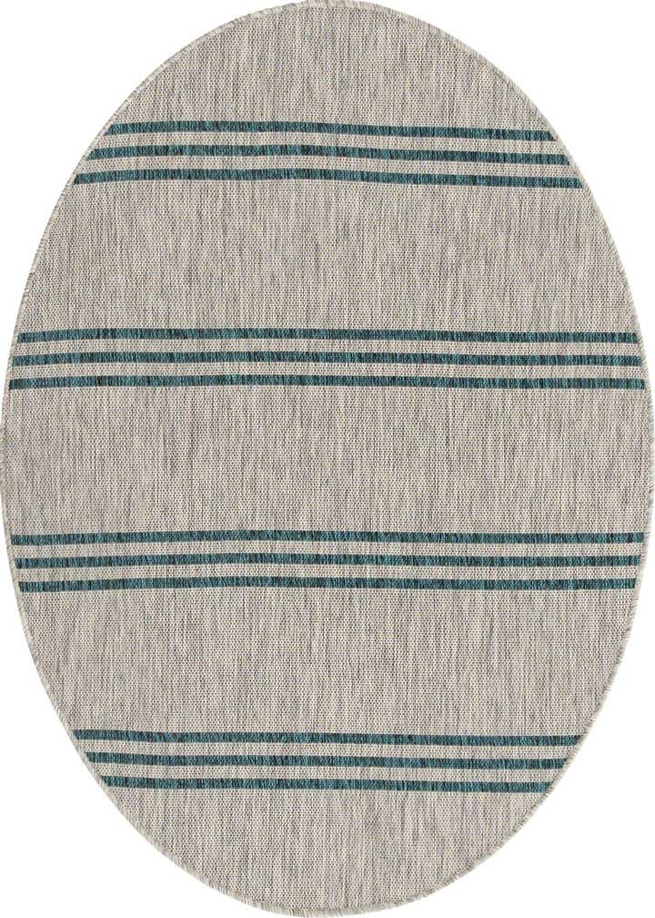 4' x 4' Easy-Clean Jill Zarin Anguilla Indoor / Outdoor Round Rug
