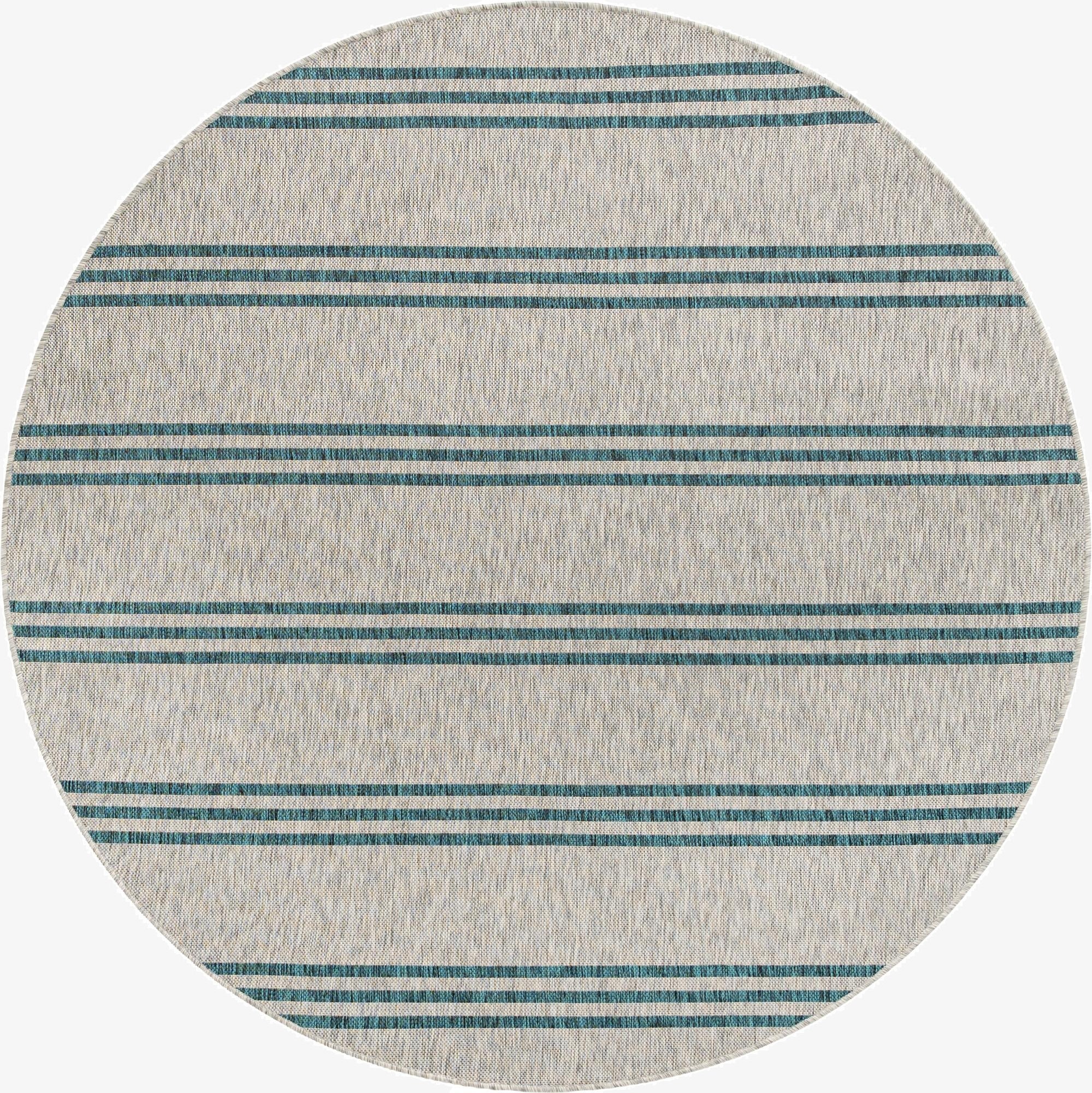 6' 7 x 6' 7  Washable Jill Zarin Anguilla Indoor / Outdoor Round Rug