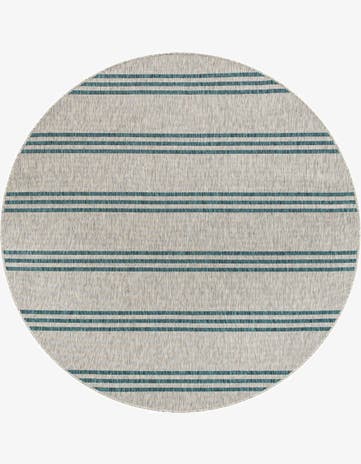 6' 7 x 6' 7 Easy-Clean Jill Zarin Anguilla Indoor / Outdoor Round Rug