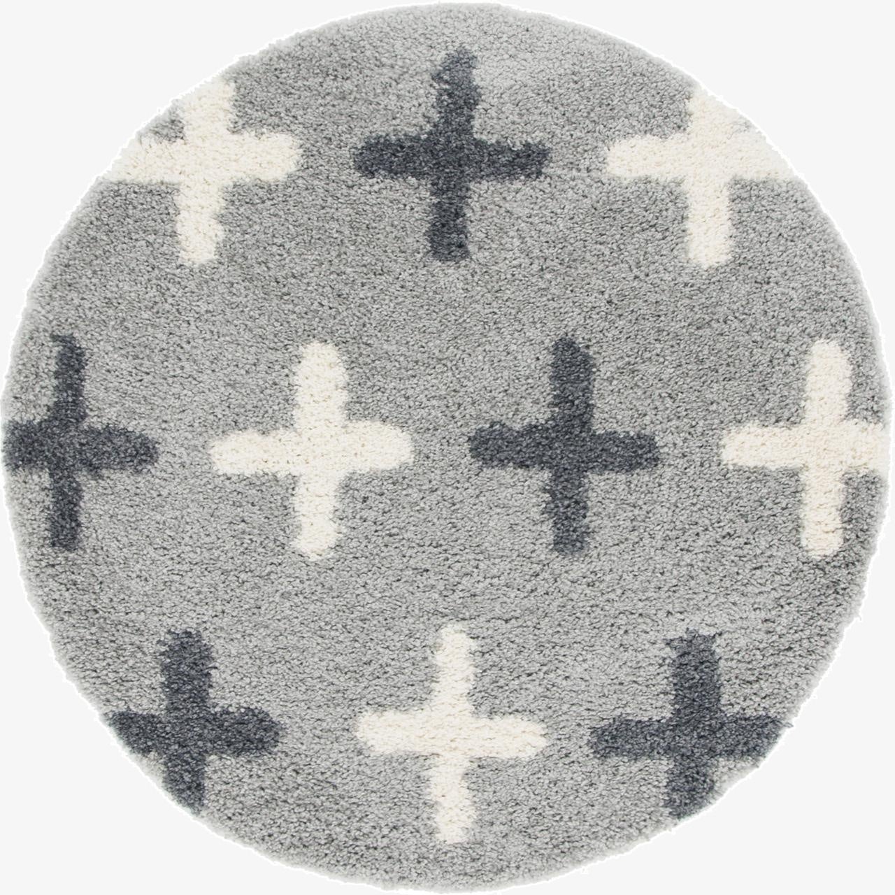 3' 3 x 3' 3 Lagom Shag Round Rug
