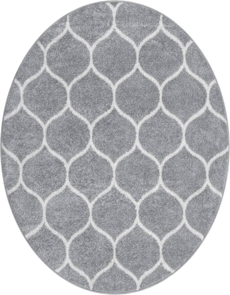Detail image of 5' 3 x 5' 3 Lattice Frieze Round Rug