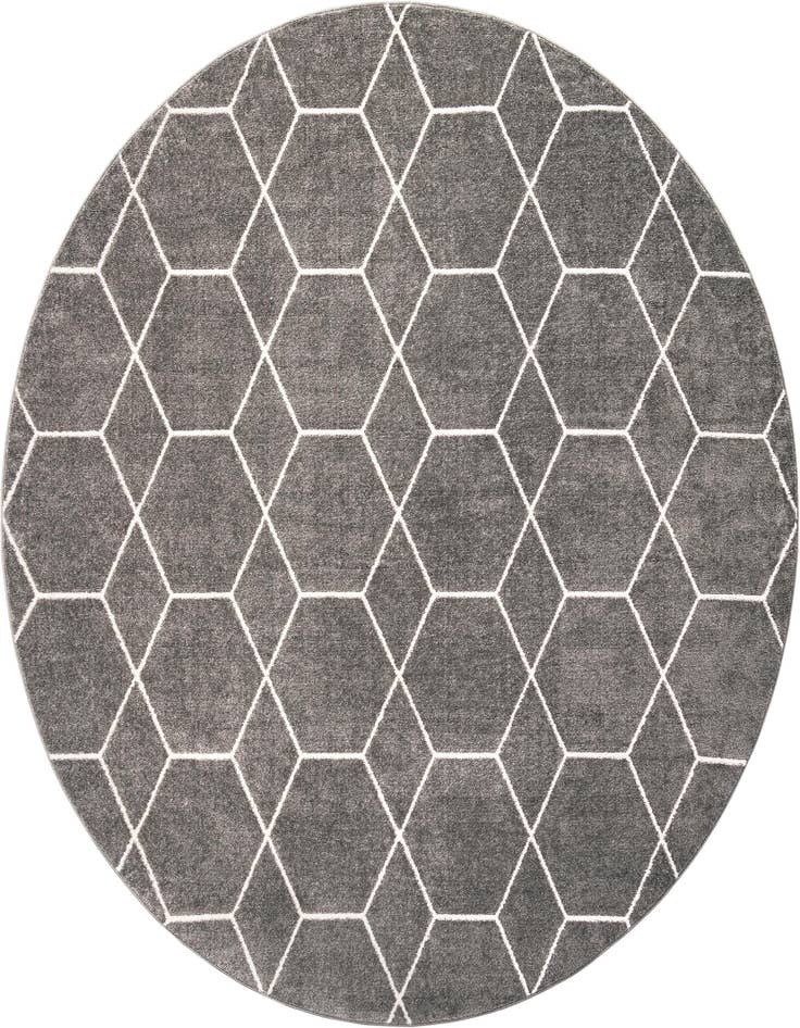Detail image of 10' x 10' Lattice Frieze Round Rug