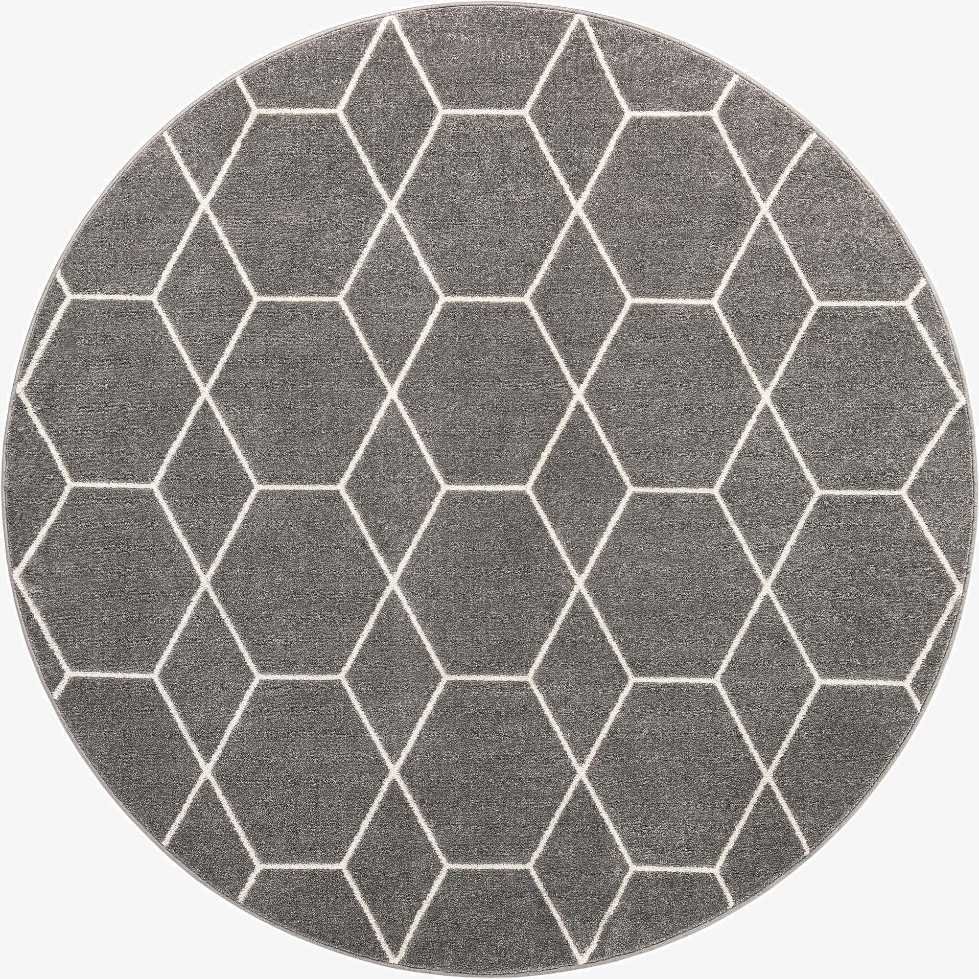 Primary image 240cm x 240cm Trellis Frieze Round Rug