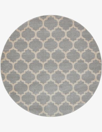 7' 10 x 7' 10 Lattice Round Rug