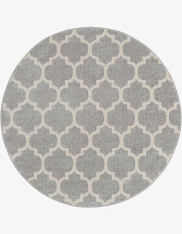 6' x 6' Lattice Round Rug