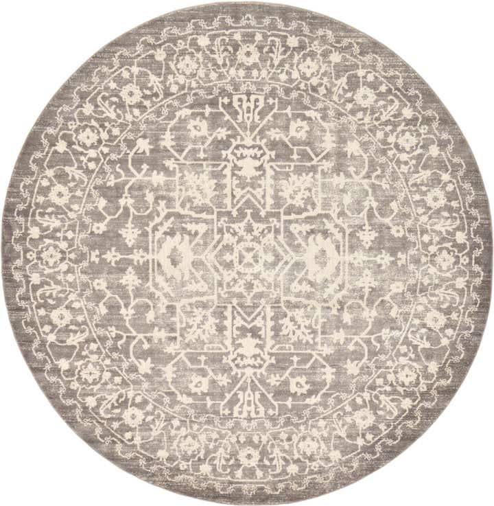 8' x 8' Modern Classical Round Rug