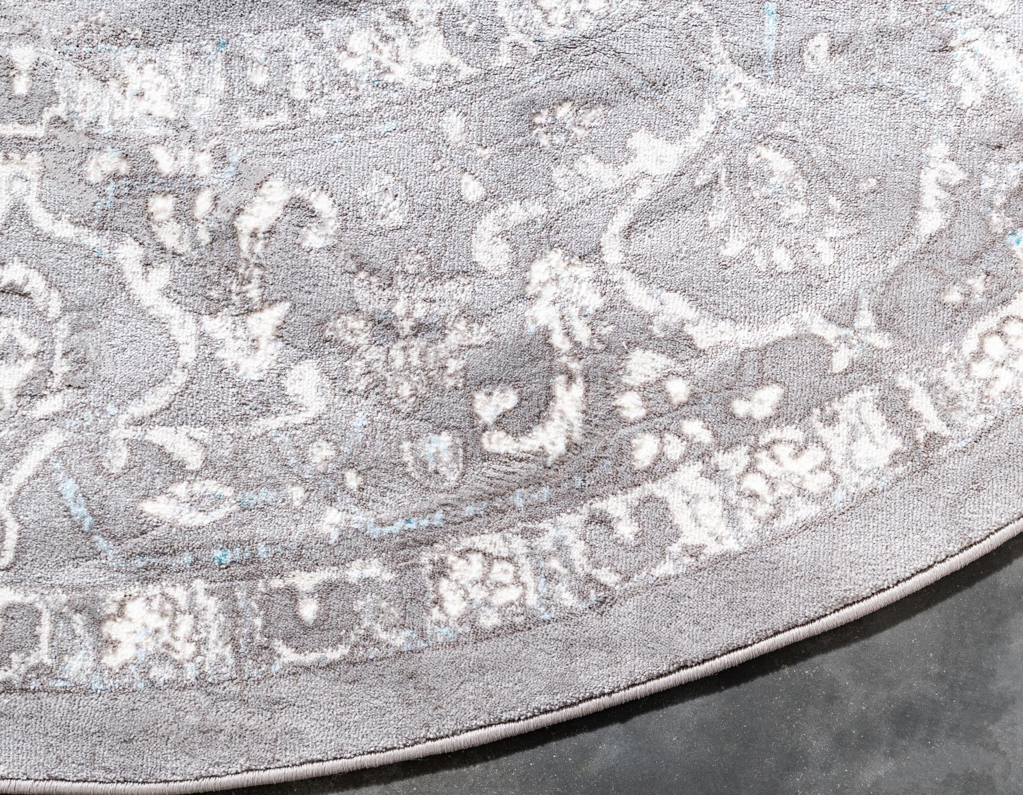 4' x 4' Modern Classical Round Rug