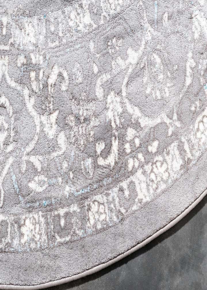 4' x 4' Modern Classical Round Rug
