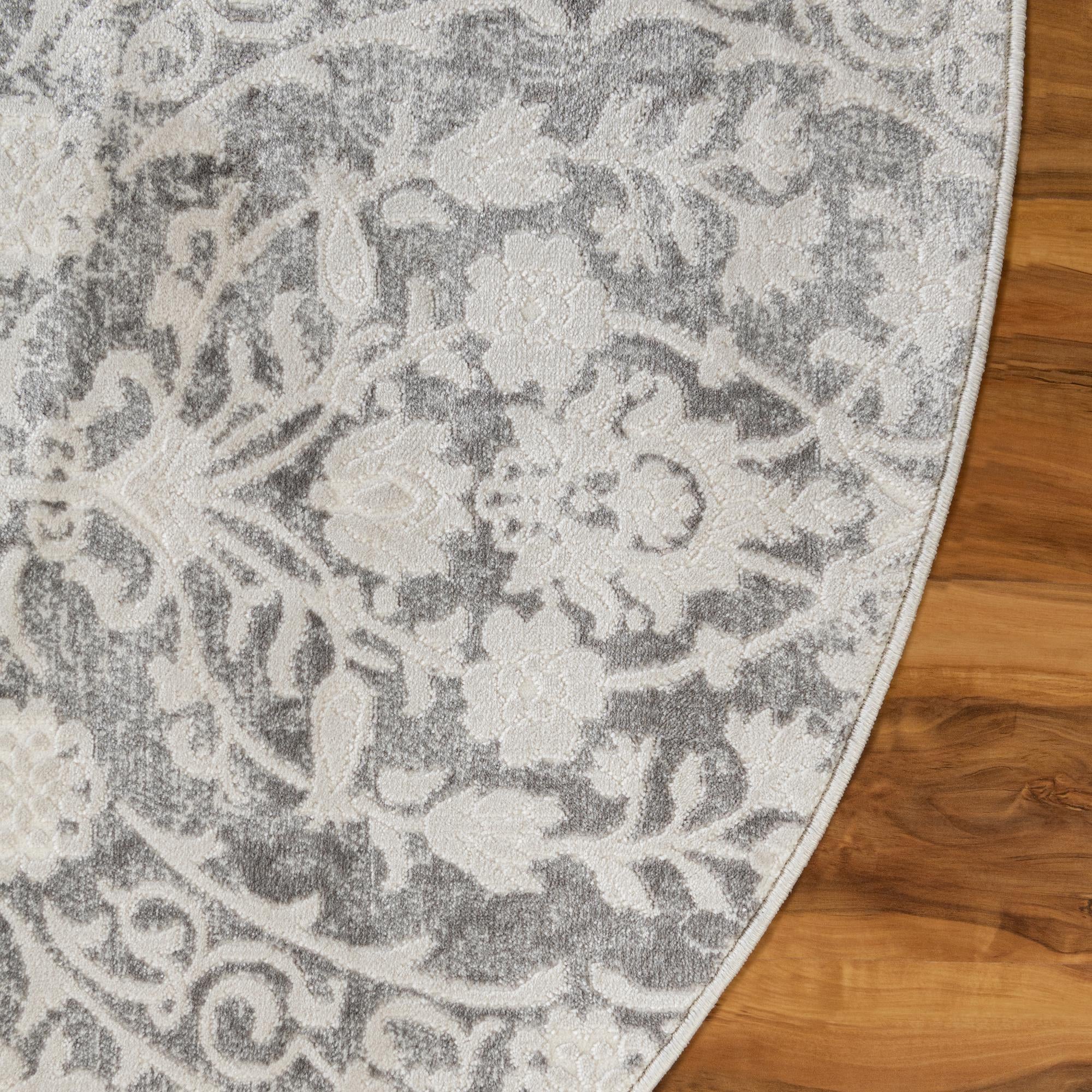 6' x 6' Modern Classical Round Rug