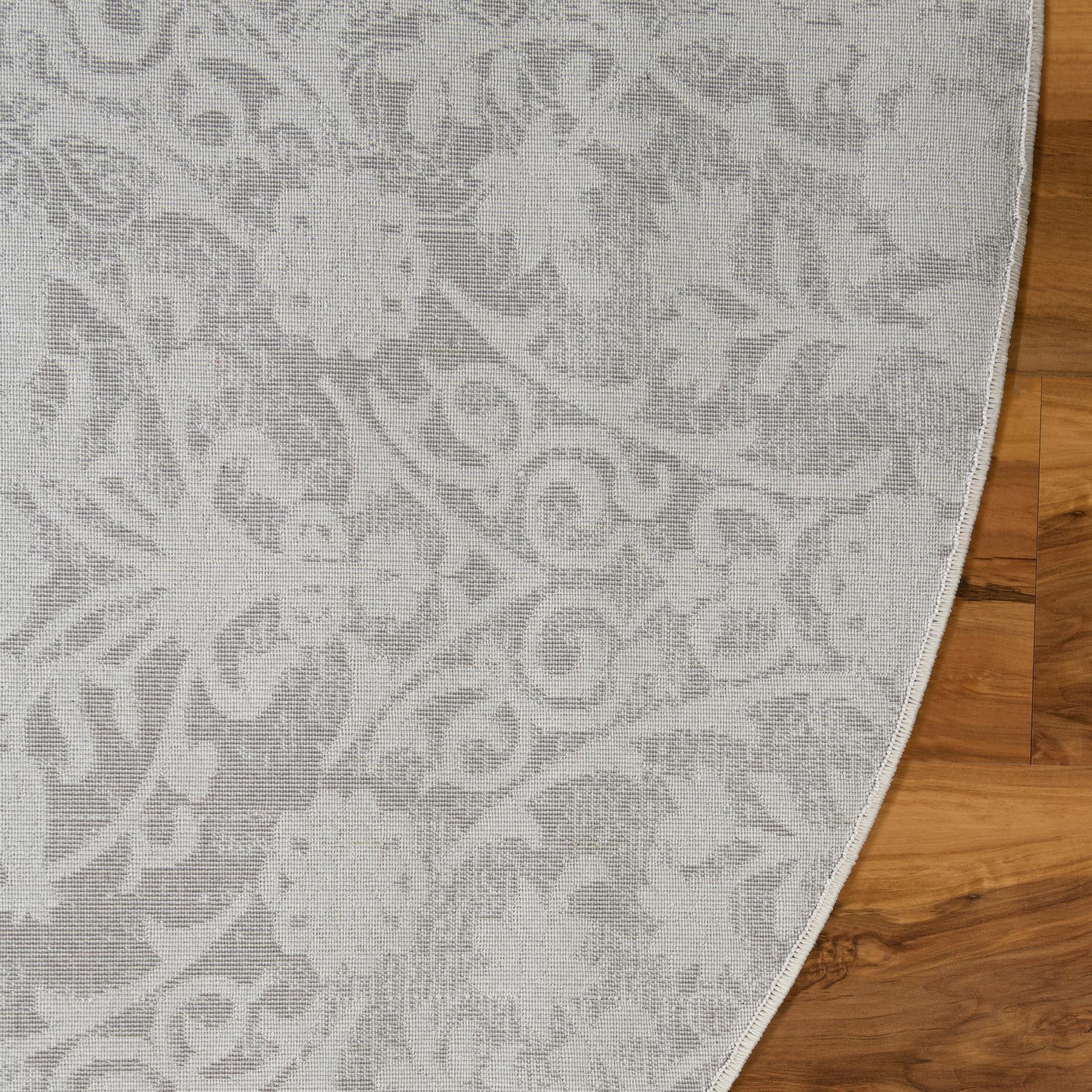6' x 6' Modern Classical Round Rug