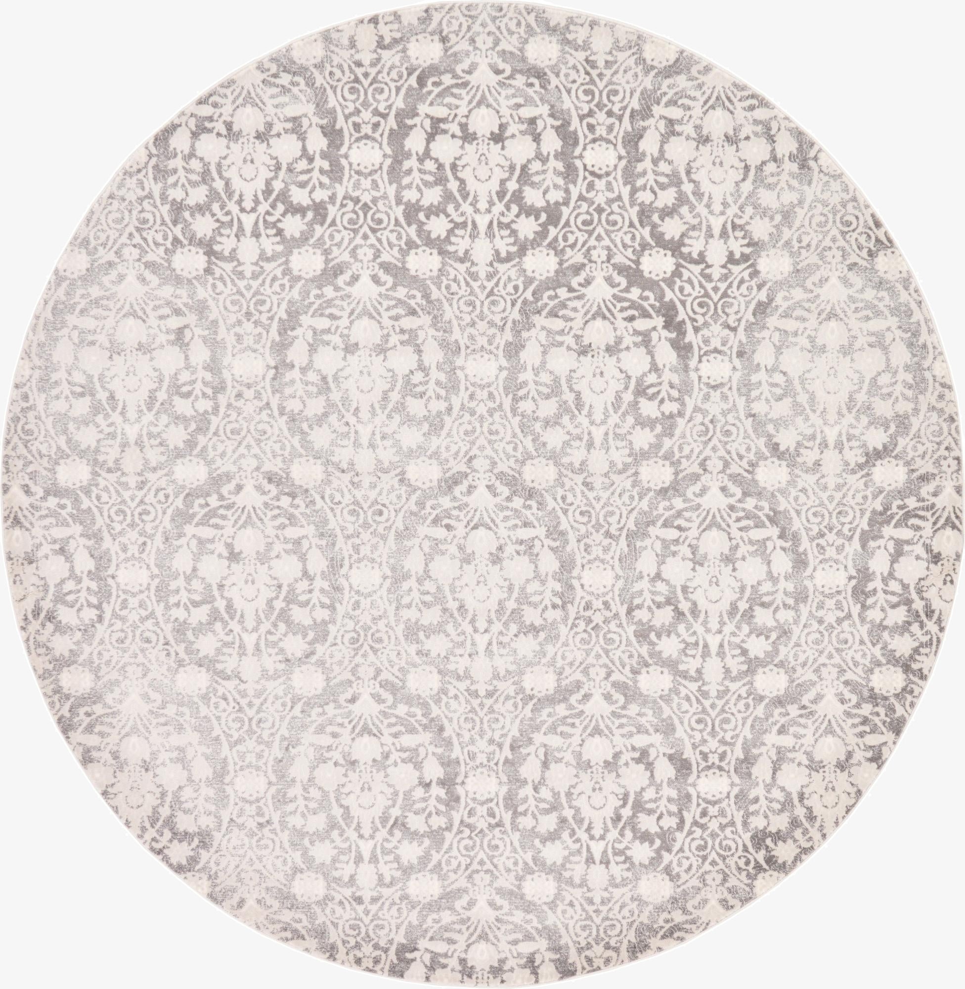 8' x 8' Modern Classical Round Rug