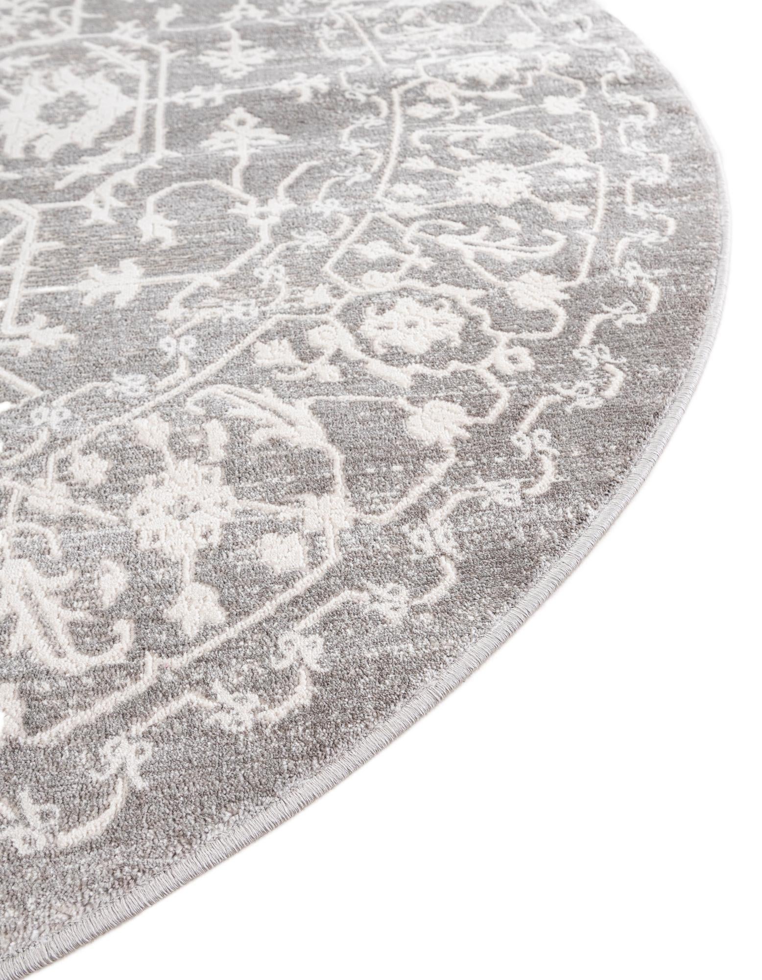 6' x 6' New Vintage Round Rug