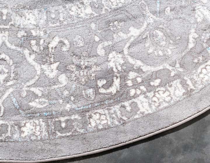 4' x 4' New Vintage Round Rug