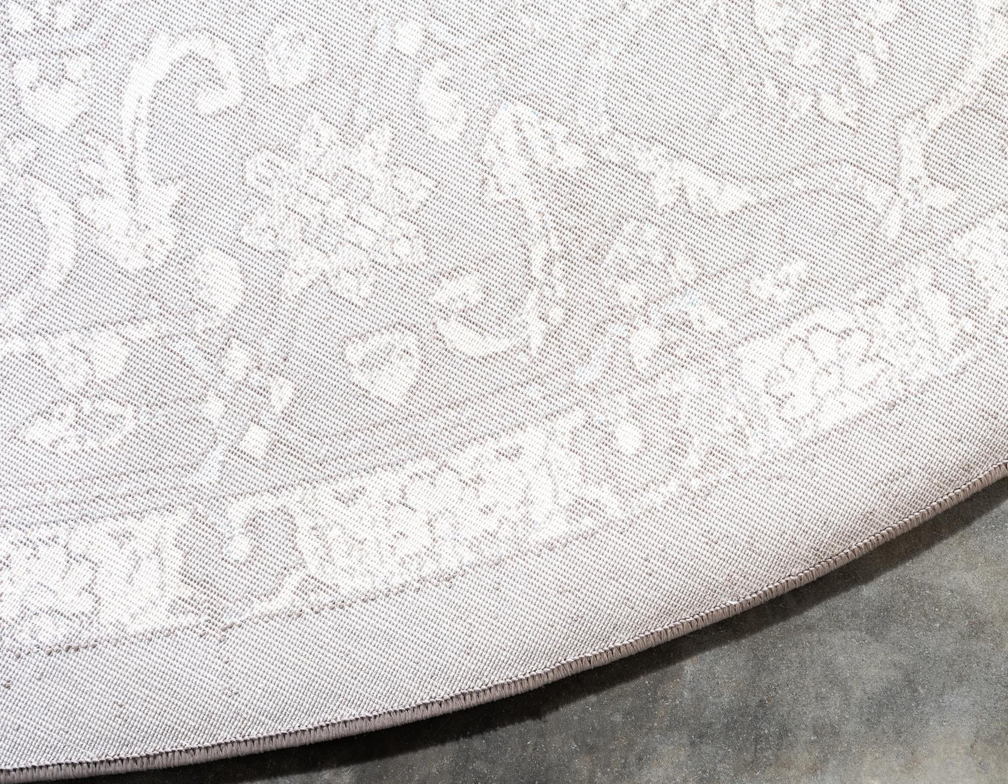 4' x 4' New Vintage Round Rug