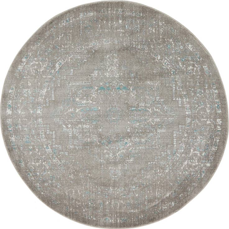 Detail image of 4' x 4' New Vintage Round Rug