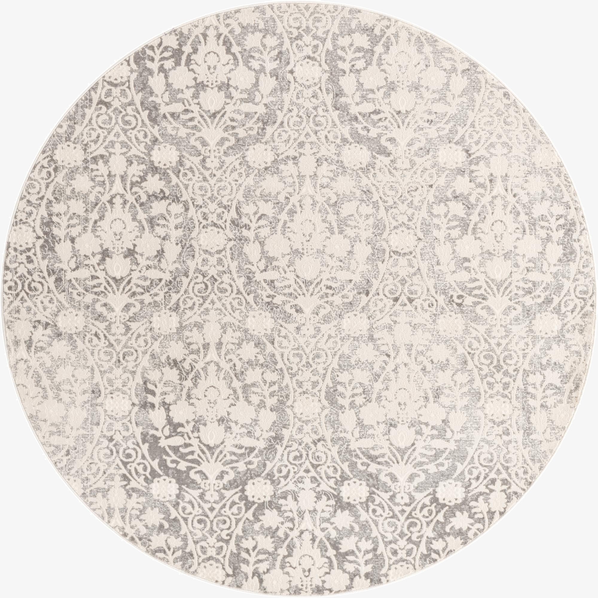 6' x 6' New Vintage Round Rug