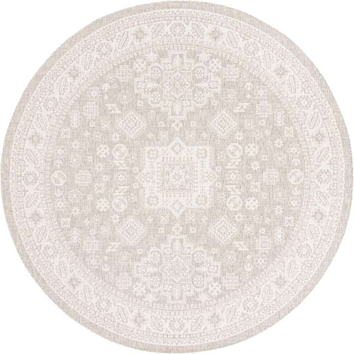 305cm x 305cm Leicht zu reinigen Aztec Innen- / Aussenbereich Rund Teppich