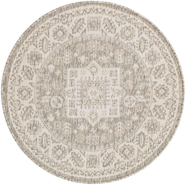 95cm x 95cm Facile à nettoyer Aztec Tapis Intérieur / Extérieur Rond